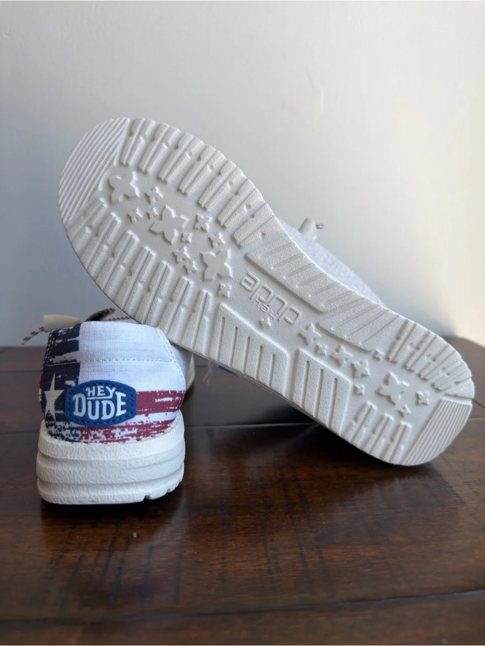 Hey Dude Wendy Texas Canvas Shoes Off White Womens Size US 7 New